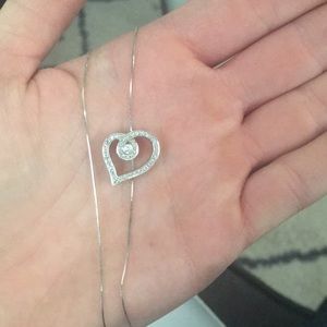 10k white gold necklace with papers of original $
